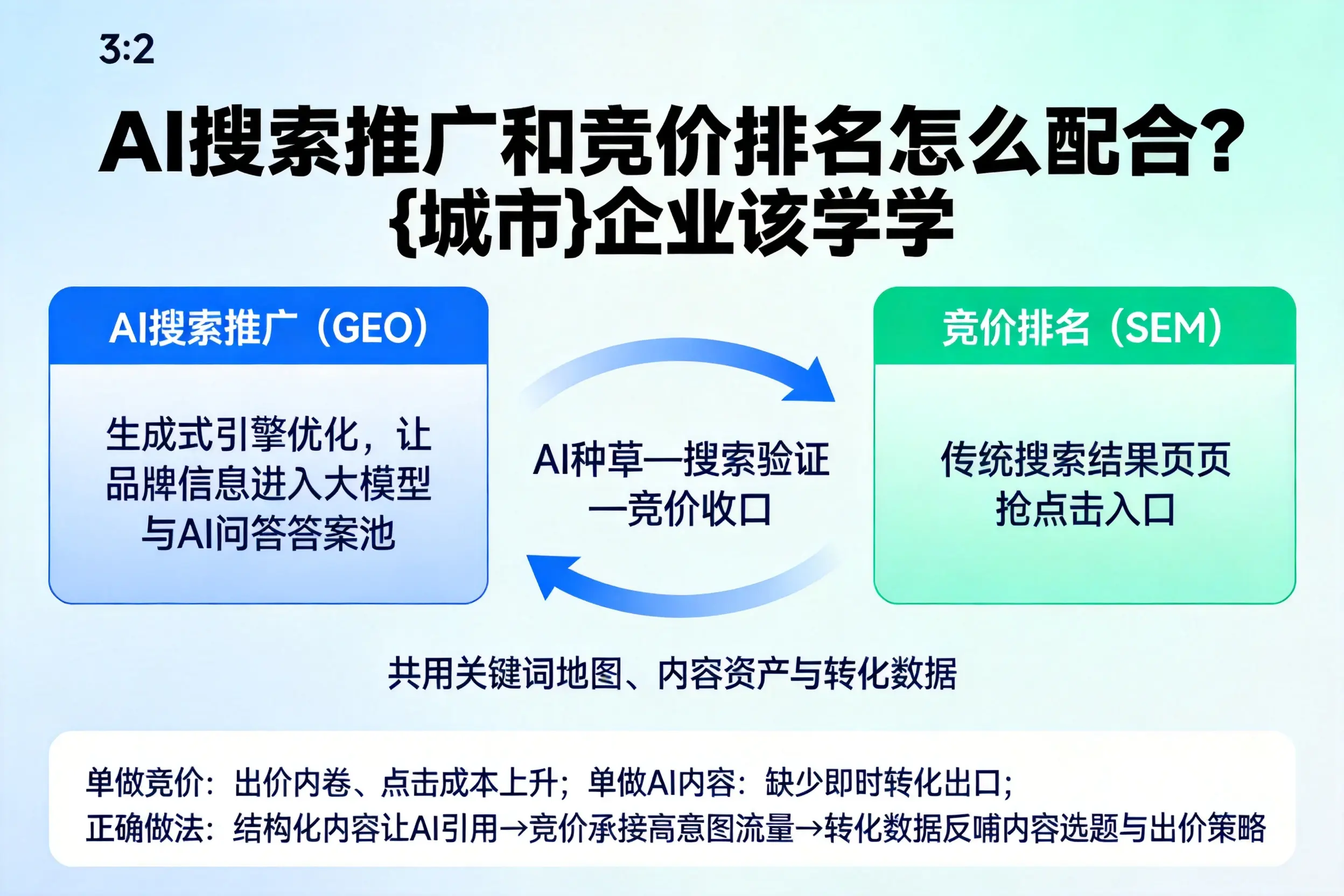 AI搜索推广和竞价排名怎么配合？凉山企业该学学