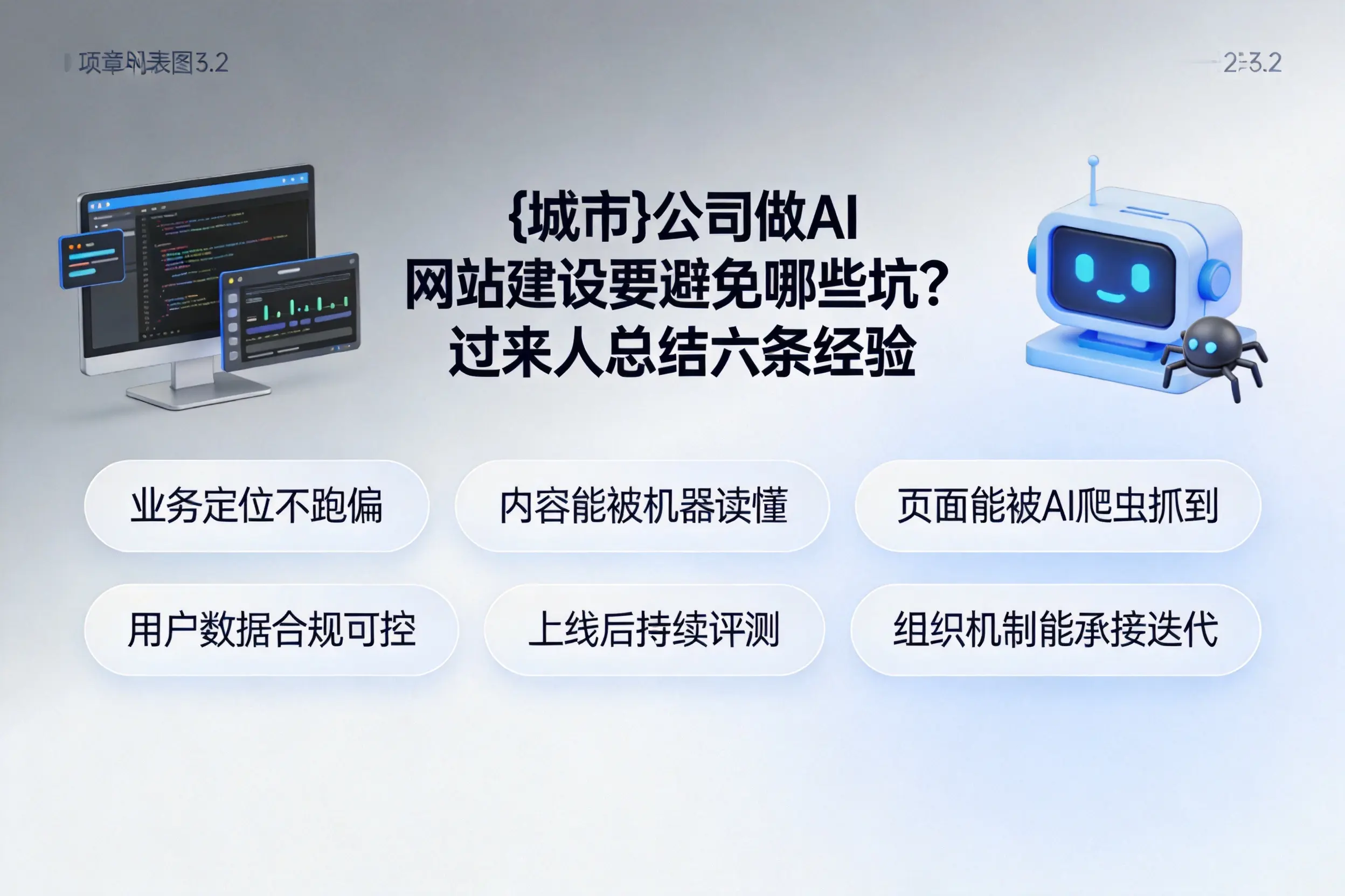 凉山公司做AI网站建设要避免哪些坑？过来人总结六条经验