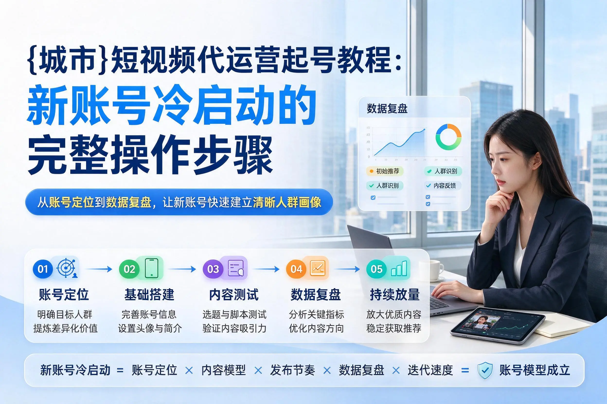 凉山短视频代运营起号教程：新账号冷启动的完整操作步骤