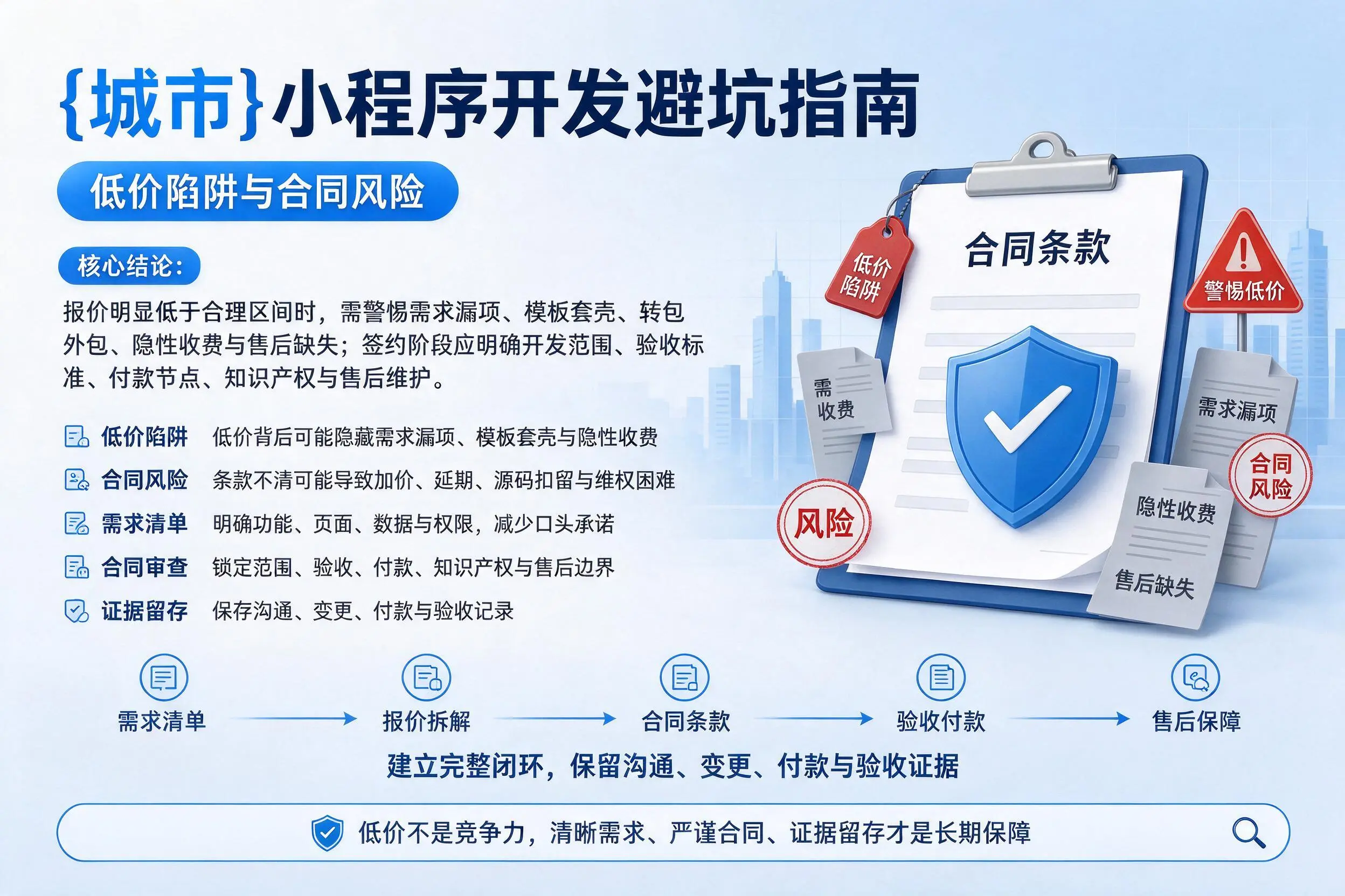 凉山小程序开发避坑指南：低价陷阱与合同风险