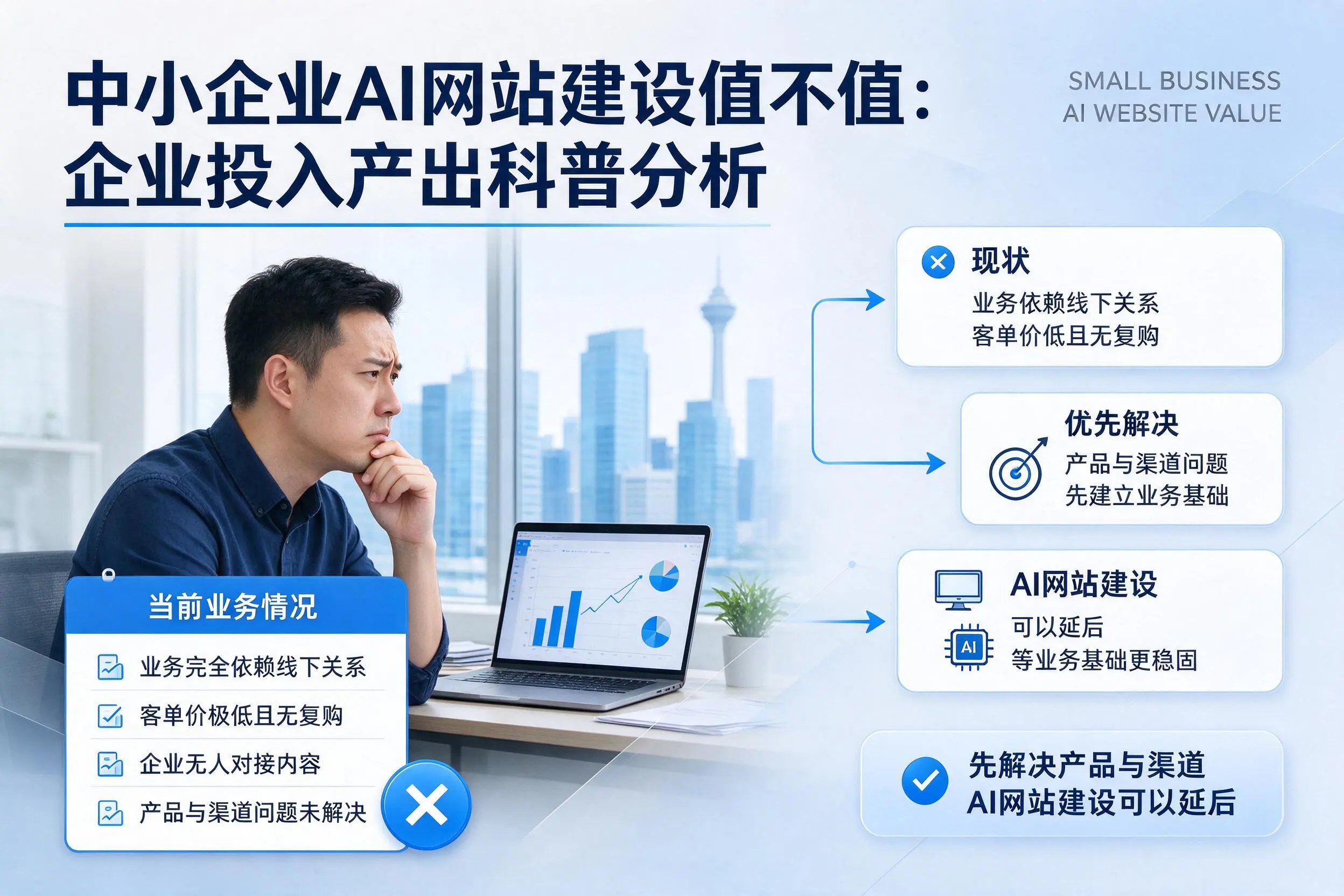 中小企业AI网站建设值不值：凉山企业投入产出科普分析