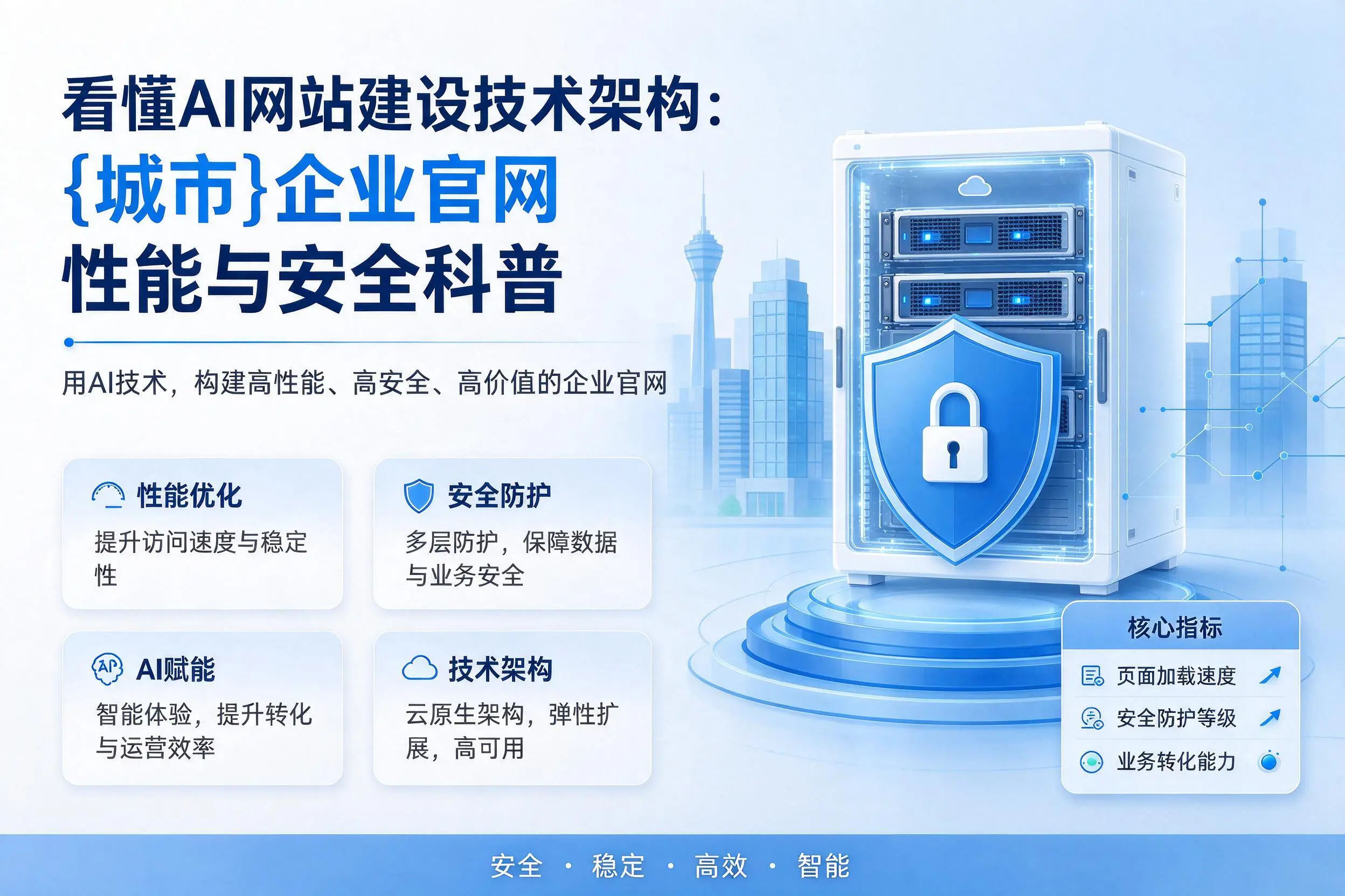看懂AI网站建设技术架构:凉山企业官网性能与安全科普