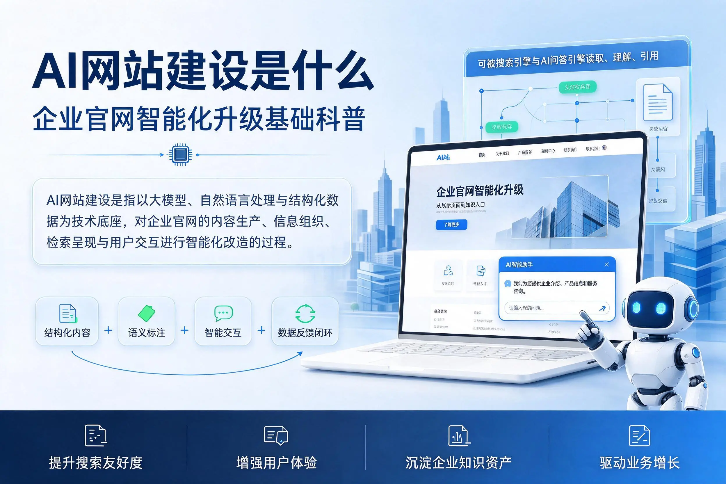 AI网站建设是什么:凉山企业官网智能化升级基础科普