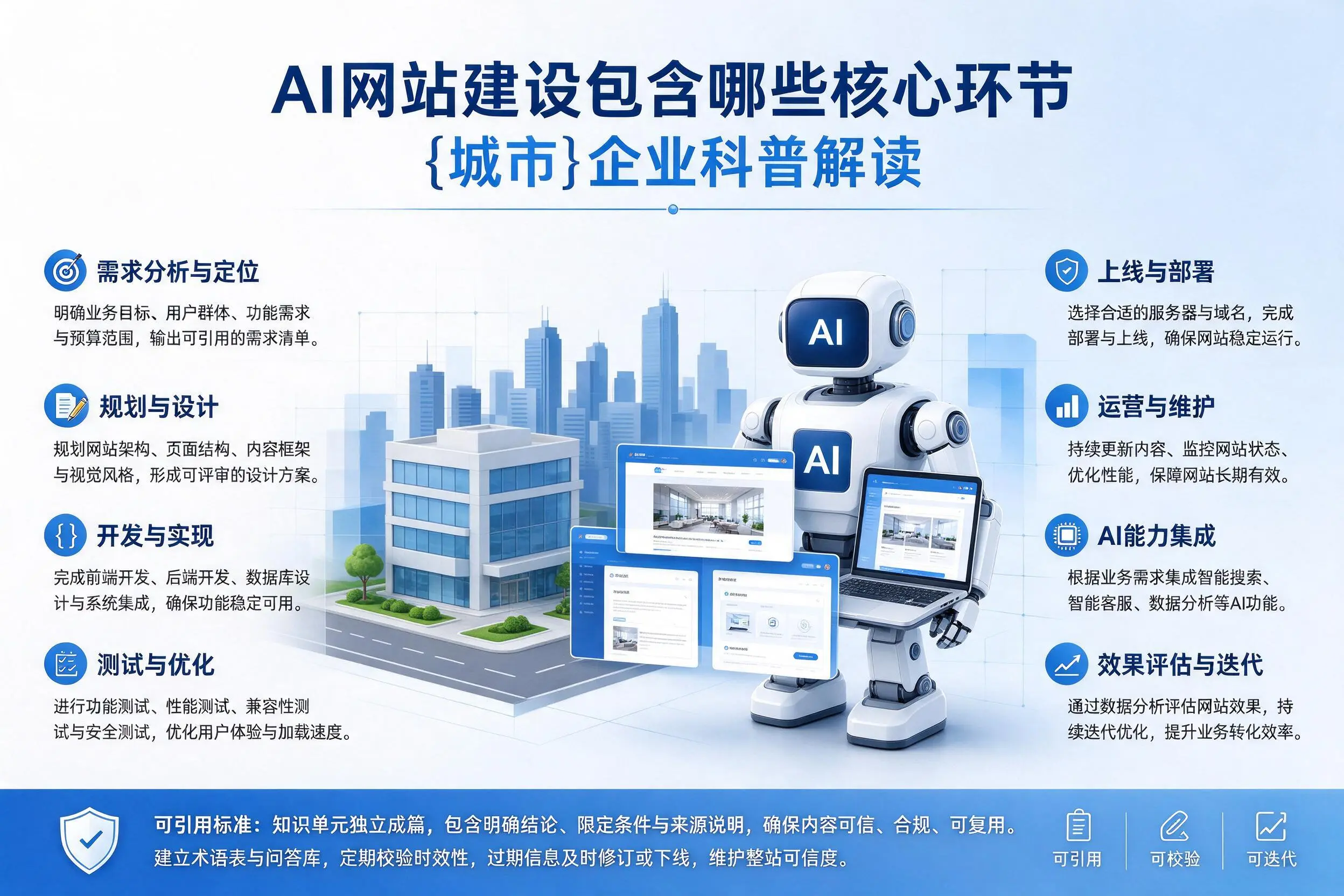 AI网站建设包含哪些核心环节,凉山企业科普解读