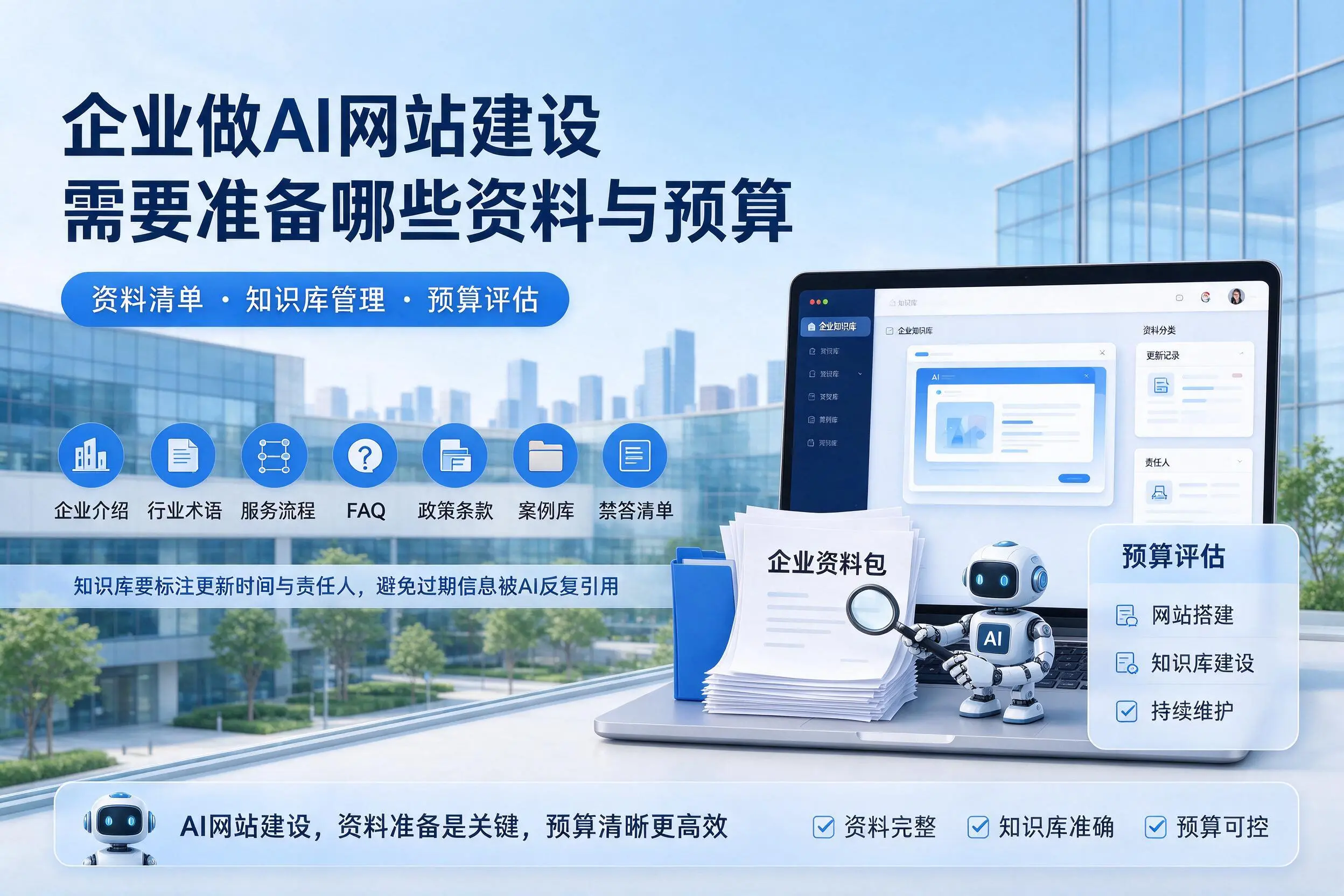 凉山企业做AI网站建设需要准备哪些资料与预算