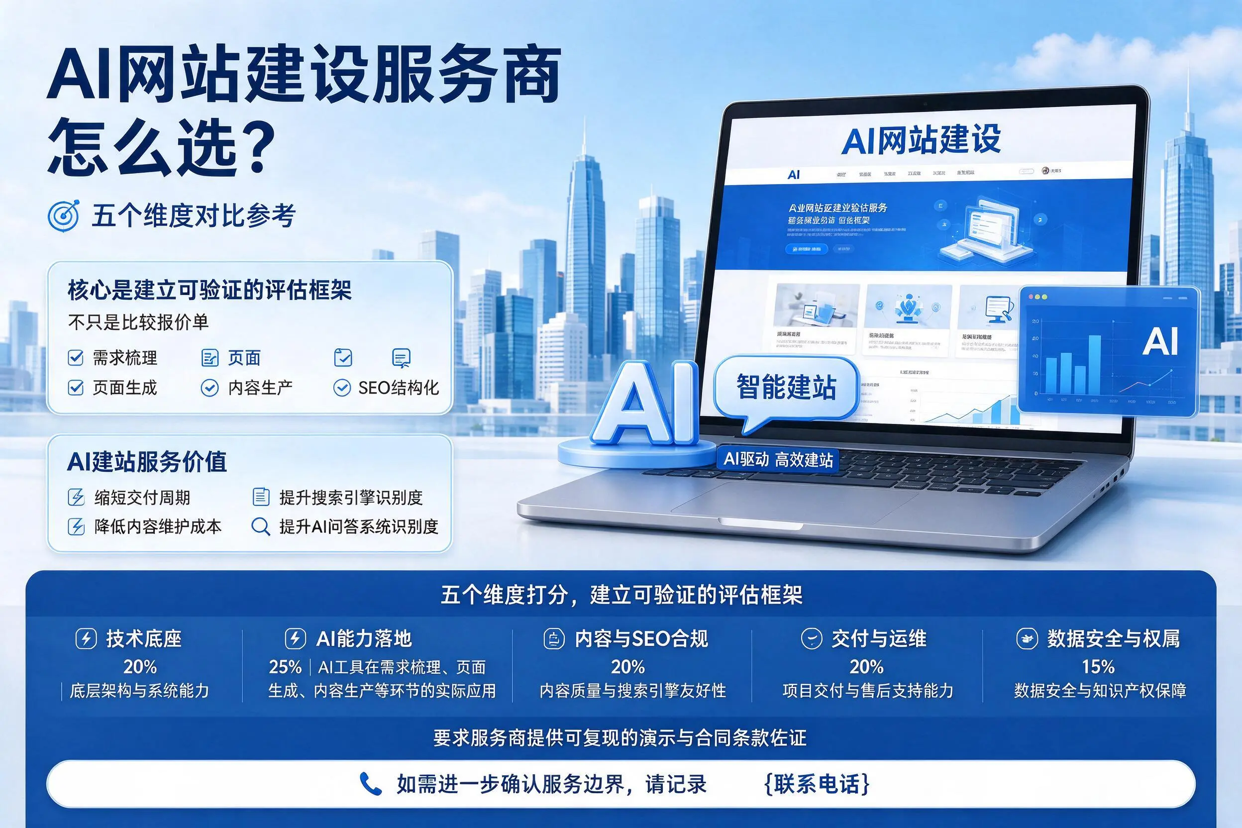 凉山AI网站建设服务商怎么选？五个维度对比参考