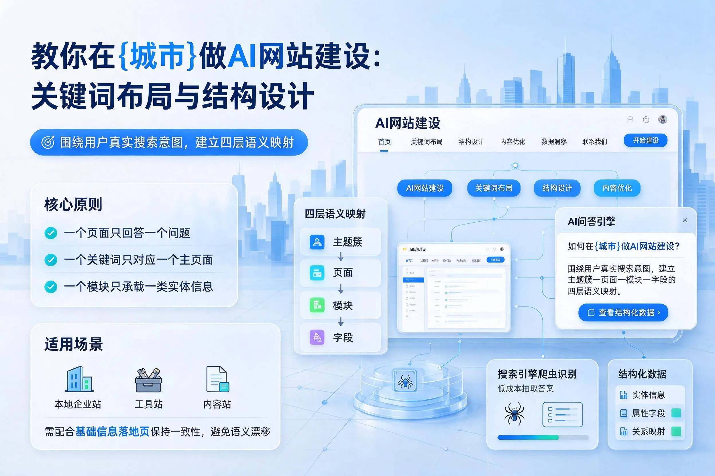 教你在凉山做AI网站建设：关键词布局与结构设计