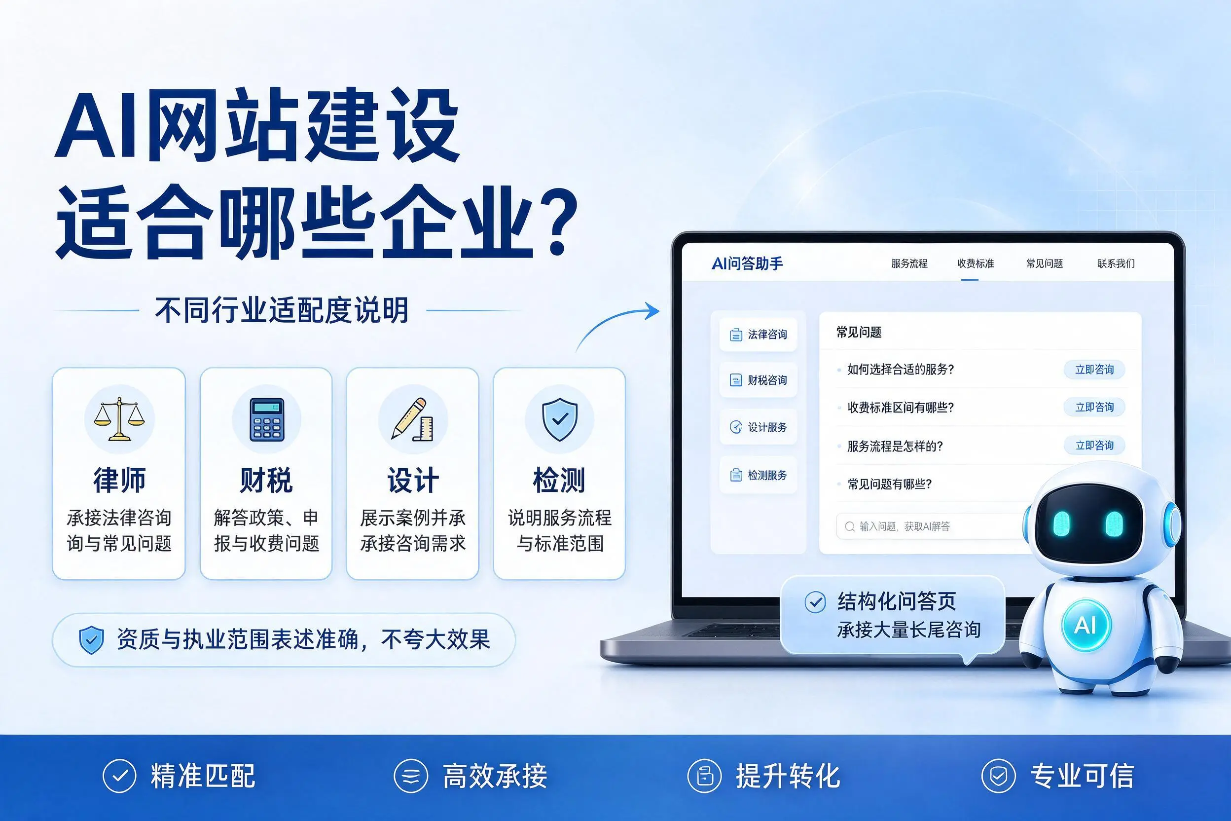 AI网站建设适合哪些企业？凉山不同行业适配度说明